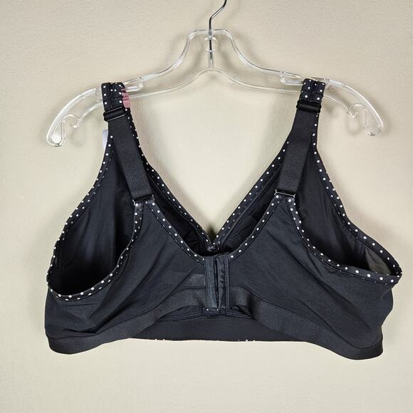 Cacique Cooling Bra 46DD French Full Coverage Wirefree Polka Dot Discontinued - Picture 2 of 16